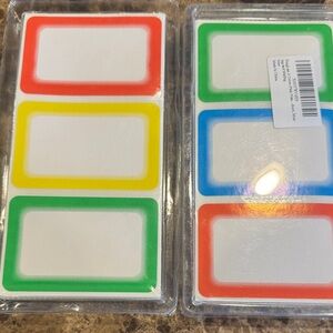 Multicolor Name Stickers 200 in each pack. New